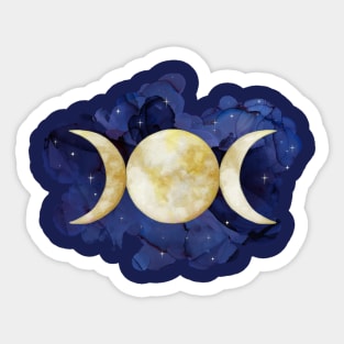 Triple Moon - Watercolor Sticker